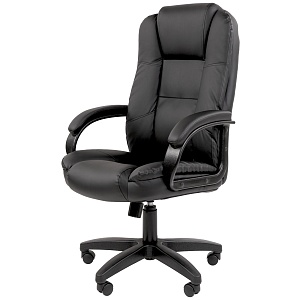Офисное кресло CHAIRMAN 600 LT, экокожа, черный
